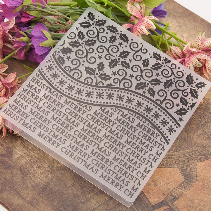 Dolce Vita Χριστουγεννιάτικα Ανάγλυφα Φάκελοι Γενέθλια Λουλούδι Πλαστική Ανάγλυφη Φάκελος Πεταλούδα For Scrapbooking Κάρτα DIY φωτογραφικού άλμπουμ