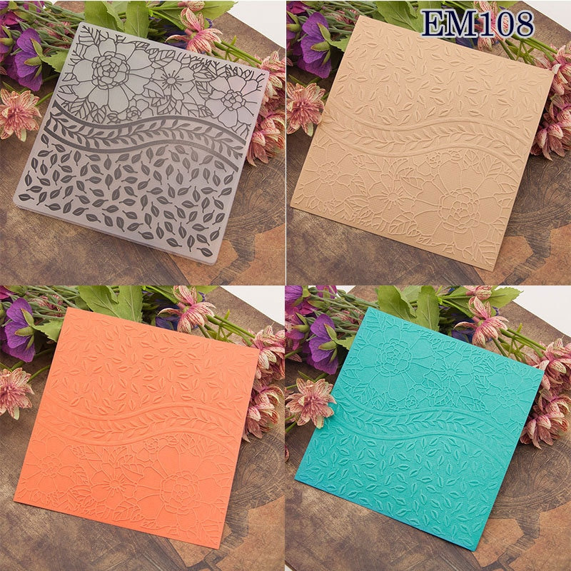 Dolce Vita Χριστουγεννιάτικα Ανάγλυφα Φάκελοι Γενέθλια Λουλούδι Πλαστική Ανάγλυφη Φάκελος Πεταλούδα For Scrapbooking Κάρτα DIY φωτογραφικού άλμπουμ