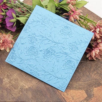 Roses Plastic Embossing Folders for DIY Scrapbooking Paper Craft/Card Making Decoration Supplies Τρισδιάστατοι ανάγλυφες φάκελοι