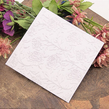Пластмасови релефни папки с рози за DIY Scrapbooking Консумативи за декорация на хартия за изработка/изработка на картички 3d папки за щамповане