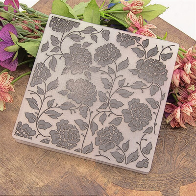 Roses Plastic Embossing Folders for DIY Scrapbooking Paper Craft/Card Making Decoration Supplies Τρισδιάστατοι ανάγλυφες φάκελοι