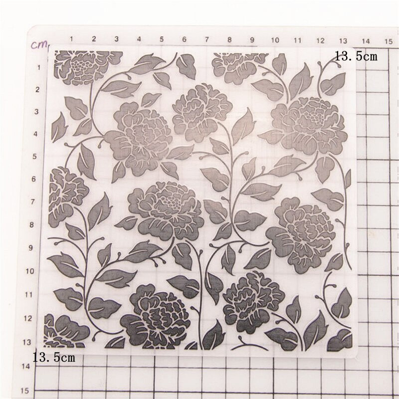 Roses Plastic Embossing Folders for DIY Scrapbooking Paper Craft/Card Making Decoration Supplies Τρισδιάστατοι ανάγλυφες φάκελοι