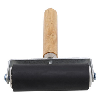 2020 Гореща разпродажба Колело с дървена дръжка Професионален валяк за рисуване с мастило Brayer Printmaking Roller Art Stamping Tool Paint Roll