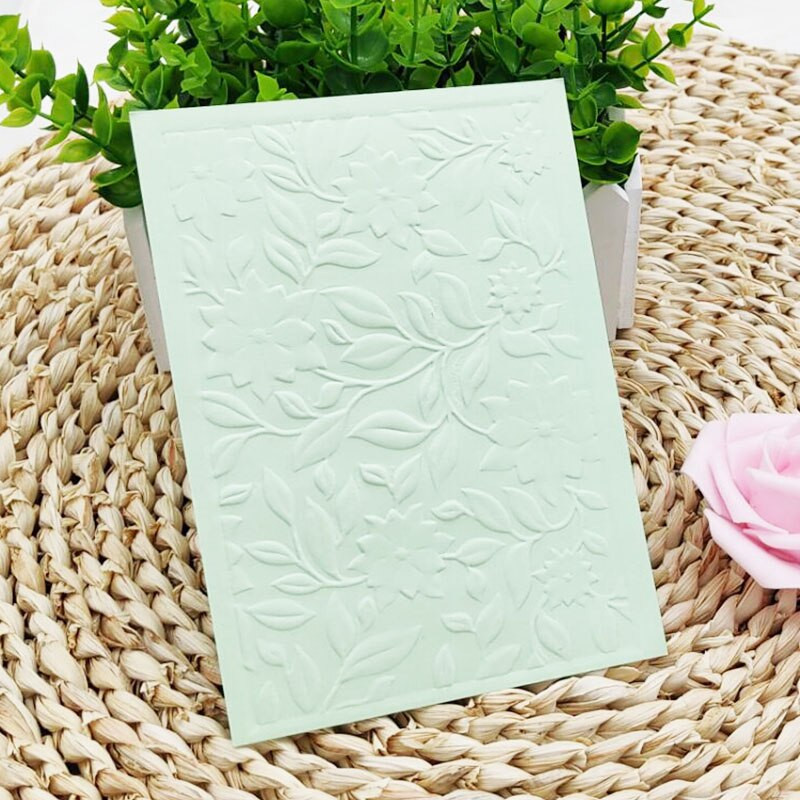 2022. Nova prekrasna cvjetna ploča 3d reljefna mapa, koristi se za ručno izrađen zid od opeke, lišće od kaldrme i pozadina slova, zelena