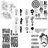 2021 m. Naujas foninis skaidrus antspaudas / antspaudas, skirtas pasidaryk pats iškarpoms / nuotraukų albumui Dekoratyviniai skaidrūs antspaudų lapai