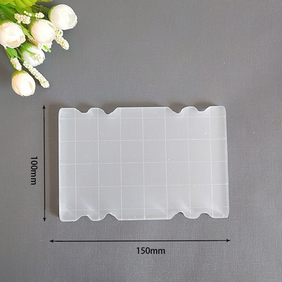 AZSG pamušalas antspaudų blokas, didelio skaidrumo akrilo padas, skirtas pasidaryk pats iškarpoms. Skaidrūs antspaudai Pagalbiniai įrankiai nuotraukų albumas Dekoratyvinis