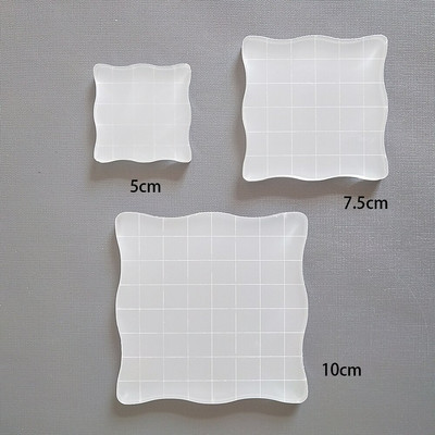 AZSG pamušalas antspaudų blokas, didelio skaidrumo akrilo padas, skirtas pasidaryk pats iškarpoms. Skaidrūs antspaudai Pagalbiniai įrankiai nuotraukų albumas Dekoratyvinis