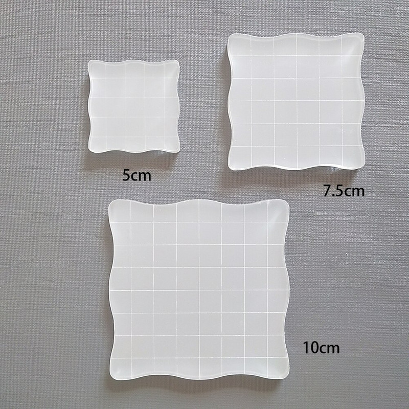 AZSG pamušalas antspaudų blokas, didelio skaidrumo akrilo padas, skirtas pasidaryk pats iškarpoms. Skaidrūs antspaudai Pagalbiniai įrankiai nuotraukų albumas Dekoratyvinis