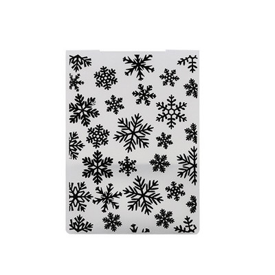 Aomily 10,5 x 14,5 cm 3D reljeefne kaust Läbipaistev reljeefne plastplaadid Disain INS-i DIY paberilõikamisvormide jaoks Scrapbooking