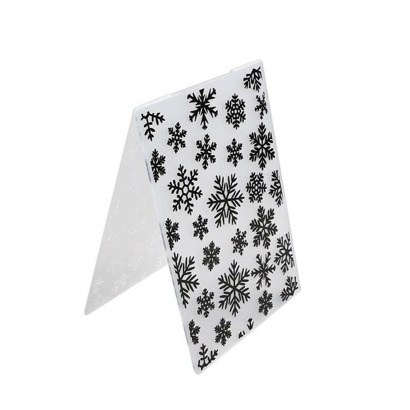 Aomily 10,5 x 14,5 cm 3D reljeefne kaust Läbipaistev reljeefne plastplaadid Disain INS-i DIY paberilõikamisvormide jaoks Scrapbooking