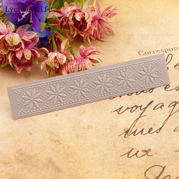 Шаблон за шаблон за папка с релефно щамповане на цветя Lychee за албум с изрезки Направи си сам Изработка на картичка Занаятчийска декорация