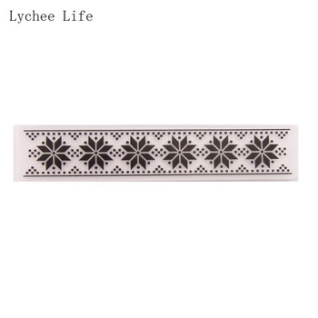 Πρότυπο στένσιλ φακέλου με ανάγλυφο λουλούδι Lychee Life για Κάρτα άλμπουμ λευκώματος DIY Κατασκευή χειροτεχνίας