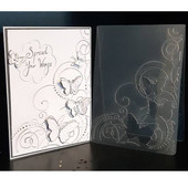 Γωνιακός φάκελος με ανάγλυφο πεταλούδα δαντέλας Πλαστικό Scrapbooking Craft Embosser Φάκελοι Κάρτα κατασκευής προμηθειών Πρότυπο γραμματοσήμων Νέο 2022