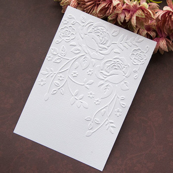 Εκτυπωτής αποκομμάτων προτύπων φακέλου με ανάγλυφο τριαντάφυλλο DIY Cards Tools Embosser