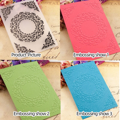 3D roosiga reljeefne kausta mall Väljalõigete album DIY kaardid Tööriistad Reljeef