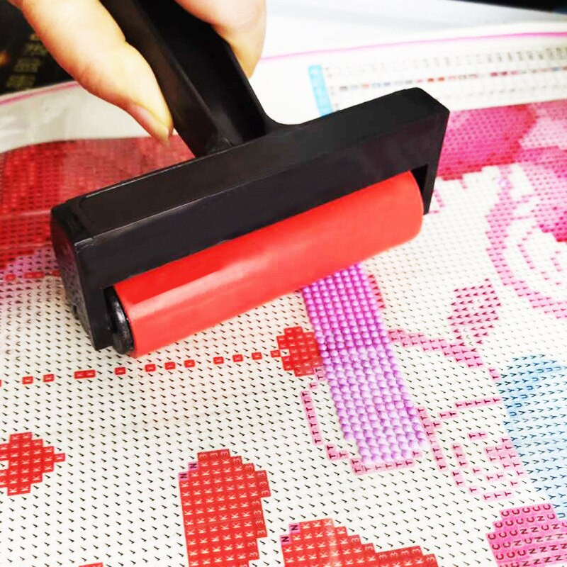 5D deimantinio dažymo įrankis voleliu deimantinis dažymas, tvirtai prilimpa, lengva rankena „pasidaryk pats“ deimantinio dažymo priedai