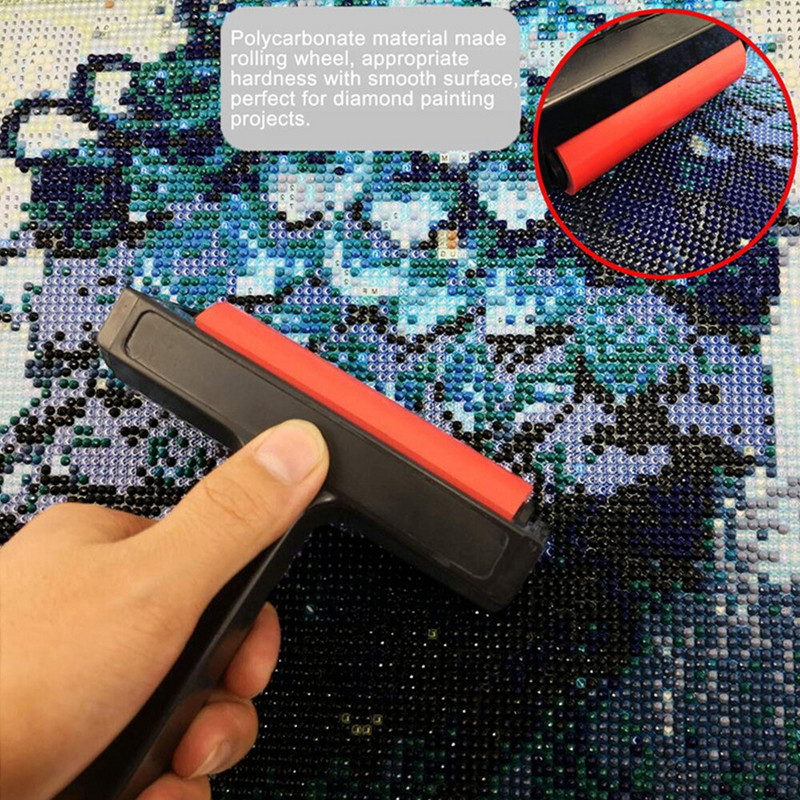 5D deimantinio dažymo įrankis voleliu deimantinis dažymas, tvirtai prilimpa, lengva rankena „pasidaryk pats“ deimantinio dažymo priedai