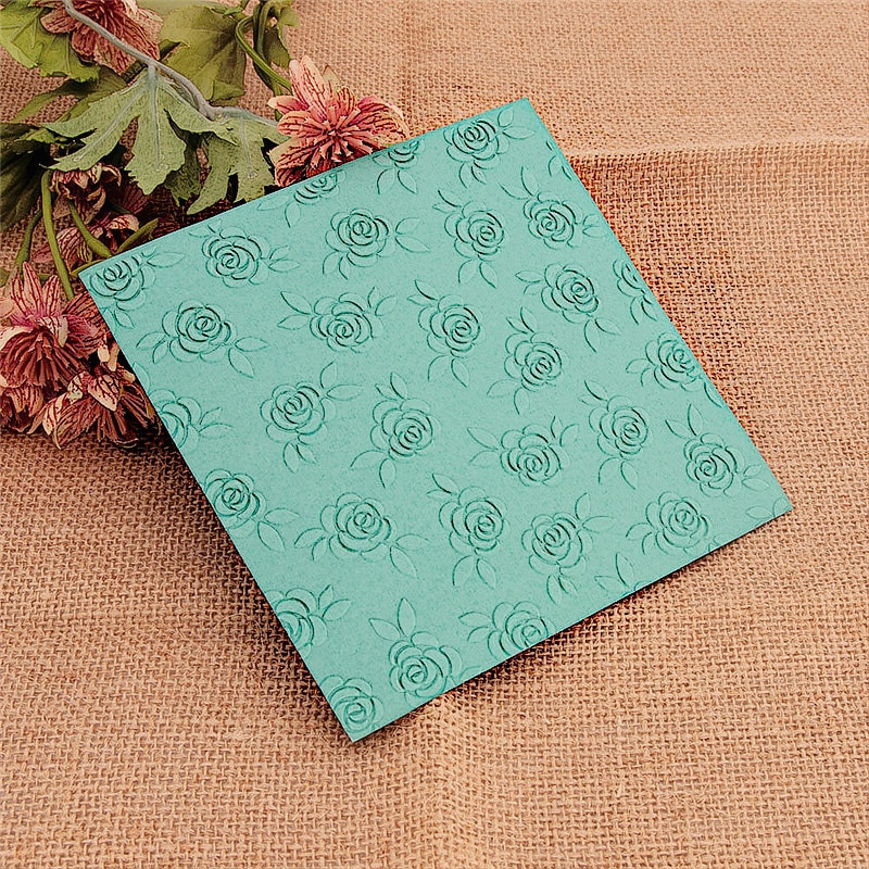 15x15 Flower Pupoljak Reljefne mape Plastične Halloween Scrapbooking DIY predložak Torta od fondanta Foto album Izrada božićnih čestitki