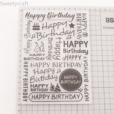 Ευχές γενεθλίων ανάγλυφες φάκελοι Νέο 2022 για Χριστουγεννιάτικη κάρτα Προμήθειες κατασκευής Χαρτί χειροτεχνίας Scrapbooking Plastic Embosser Stencil