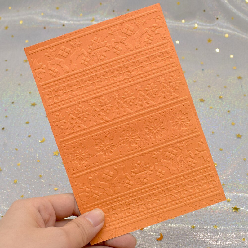 Jõulumustriga 3D-kohrutusega kaustad isetegemiseks scrapbooking paberkaartide valmistamiseks, plastist reljeefse mustri šabloon