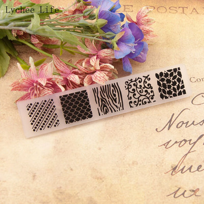 Lychee Life plastist reljeefsed kaustad Scrapbooking 2020 fotoalbumikaartide kaunistamiseks ja käsitöö tegemiseks