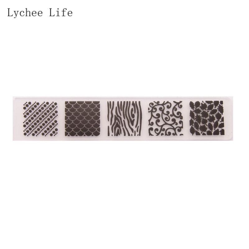 Lychee Life plastist reljeefsed kaustad Scrapbooking 2020 fotoalbumikaartide kaunistamiseks ja käsitöö tegemiseks