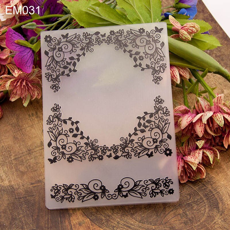 6 Σχέδια Χαρτί ανάγλυφο Πρότυπο Χαρτοκάρτες για Scrapbooking Craft Card Making DIY Photo Album Στολίδι Γάμος 1 ΤΕΜ.