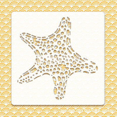 1vnt Animacinių filmų jūrinių gyvūnų trafaretai, tapybos šablonai, įspausti „pasidaryk pats“ amatų žurnalo iškarpų kūrimo priedai tuščiaviduriai šablonai