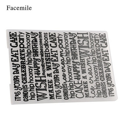 Facemile 1PCS Plastic Template Embossing Folder For Scrapbooking Photo Album Paper Card Card Craft Card Making Wedding Decoration