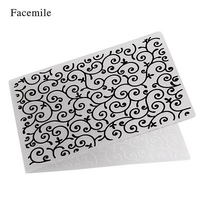 Facemile 1PCS Plastic Template Embossing Folder For Scrapbooking Photo Album Paper Card Card Craft Card Making Wedding Decoration