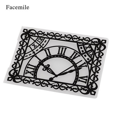 Facemile 1PCS Plastic Template Embossing Folder For Scrapbooking Photo Album Paper Card Card Craft Card Making Wedding Decoration