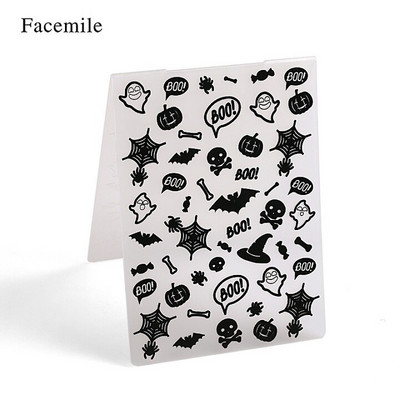 Facemile 1PCS Plastic Template Embossing Folder For Scrapbooking Photo Album Paper Card Card Craft Card Making Wedding Decoration