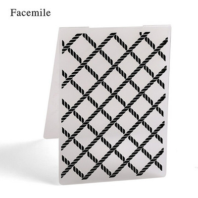 Facemile 1PCS Plastic Template Embossing Folder For Scrapbooking Photo Album Paper Card Card Craft Card Making Wedding Decoration