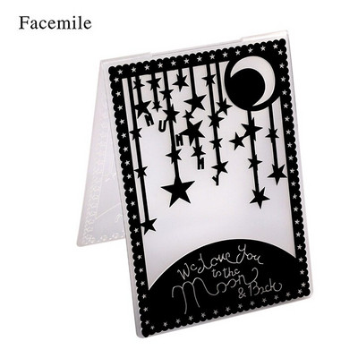 Facemile 1PCS Plastic Template Embossing Folder For Scrapbooking Photo Album Paper Card Card Craft Card Making Wedding Decoration