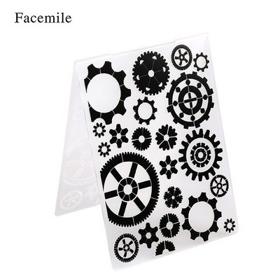 Facemile 1PCS Plastic Template Embossing Folder For Scrapbooking Photo Album Paper Card Card Craft Card Making Wedding Decoration