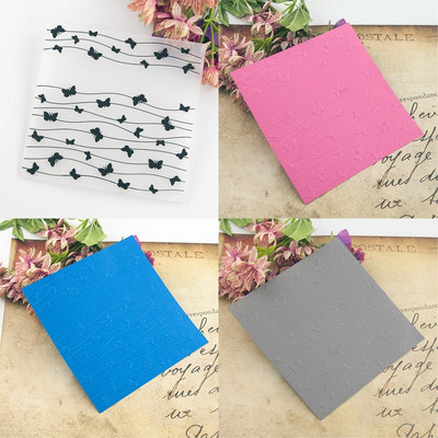 Μοτίβο γραμματοσήμων με ανάγλυφη πλαστική ανάγλυφη θήκη για χριστουγεννιάτικο πρότυπο Scrapbooking και άλλες χάρτινες χειροτεχνίες