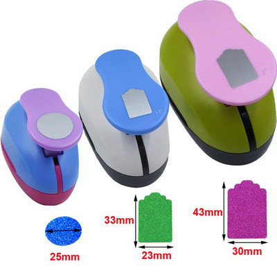 5 cm 3,8 cm 2,5 cm Apvalios formos rankdarbių štampavimo rinkinys vaikams rankinis „pasidaryk pats“ skylučių štampavimas „Cortador de papel de scrapbook“