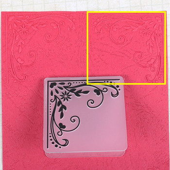Μοτίβο καρδιάς τρισδιάστατοι ανάγλυφες φάκελοι για χάρτινη κάρτα DIY Scrapbooking Making Craft Plastic Embossing Template Stencil