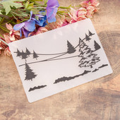 Plastikust reljeefne mall 3D-jõulupuu reljeefsed kaustad scrapbooking DIY kinkekaartide käsitöö kaunistustarvikute valmistamiseks