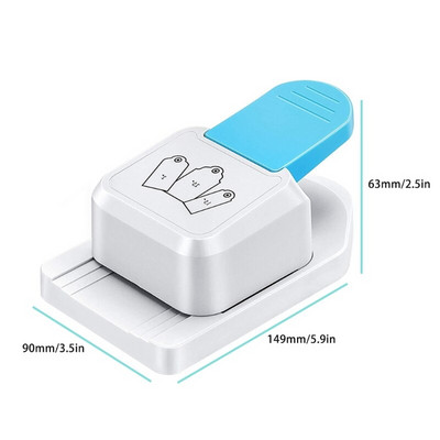 3 σε 1 Tag Punch Corner Cutter Paper Punch σελιδοδεικτών Μηχάνημα διάτρησης για DIY Crafts Scrapbooking Jy20 21 Dropshipping