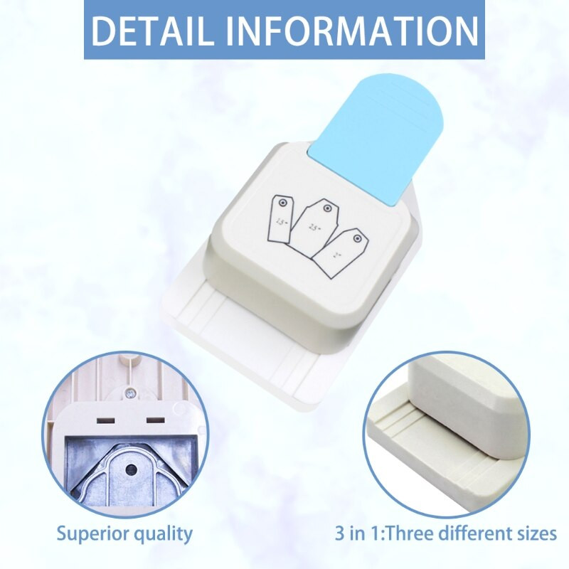 Διάτρηση ετικετών 3 σε 1 Διατρητικό χαρτί ετικέτας δώρου σελιδοδείκτης Μηχάνημα διάτρησης δώρου Κόφτης ετικετών δώρου Διάτρηση ετικετών χειροτεχνίας Χαρτί διάτρησης ετικετών