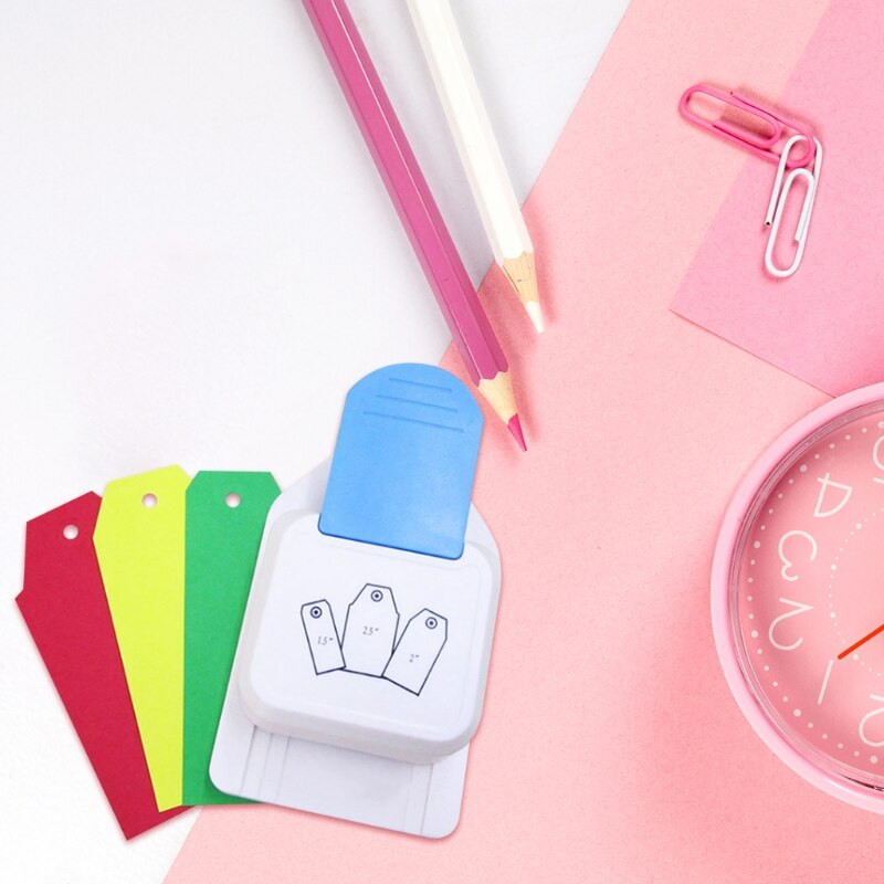 Διάτρηση ετικετών 3 σε 1 Διατρητικό χαρτί ετικέτας δώρου σελιδοδείκτης Μηχάνημα διάτρησης δώρου Κόφτης ετικετών δώρου Διάτρηση ετικετών χειροτεχνίας Χαρτί διάτρησης ετικετών