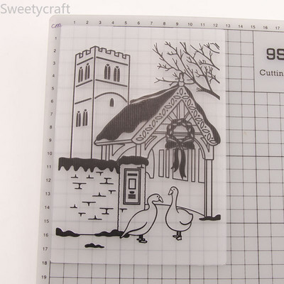 Mape s rođendanskim željama Novo 2022. za Božić Potrepštine za izradu čestitki Papirnati obrti Scrapbooking Plastična šablona za reljef