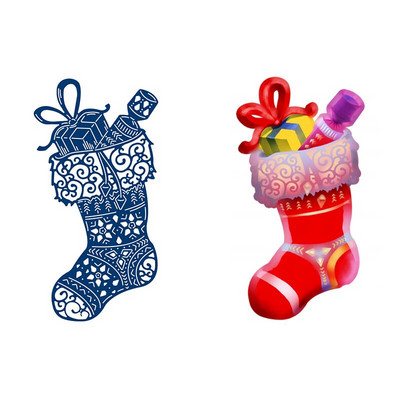 Χριστουγεννιάτικα παπούτσια Snowflake Snowman Παπούτσια κοπής μετάλλων Diy Scrapbooking Craft Stencil Photo Decor Χειροποίητη διακόσμηση