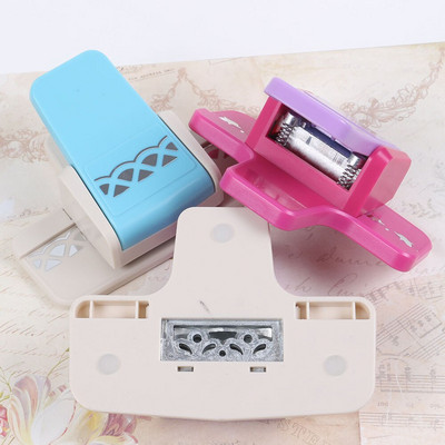 Floral Lace Edge Embossers Hole Punch Embossing Device Tool for Paper Scrapbooking Gift Card Child Kids DIY Crafts