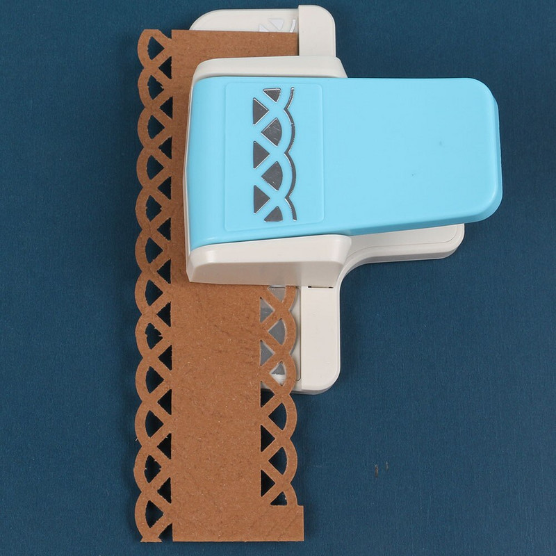 Floral Lace Edge Embossers Hole Punch Embossing Device Tool for Paper Scrapbooking Gift Card Child Kids DIY Crafts