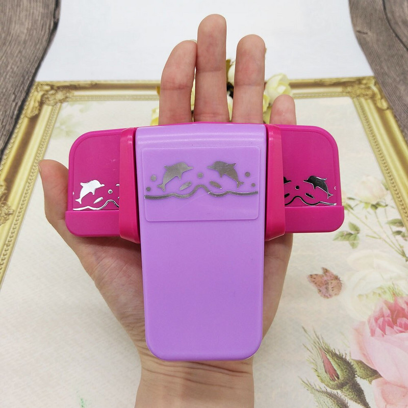 Floral Lace Edge Embossers Hole Punch Embossing Device Tool for Paper Scrapbooking Gift Card Child Kids DIY Crafts