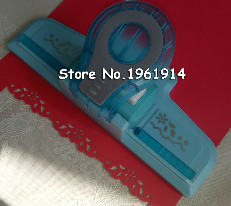 1 tk Suur väljamõeldud äärisega reljeefne stants scrapbooking käsitsi valmistatud servaseade DIY paberilõikur Käsitöö kingitus perforadora de papel