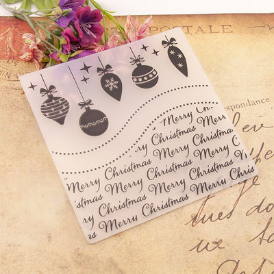 15x15cm Rainbow Heart Plastic Embosser Stencil DIY Embossing Folders 2022 For Card Making Supplies Paper Craft Scrapbooking