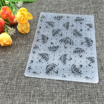 DIY Umbrella Embossing Folders Collection of White Folders for Scrapbook Folder for Scrapbook DIY Album Card Plastic Template